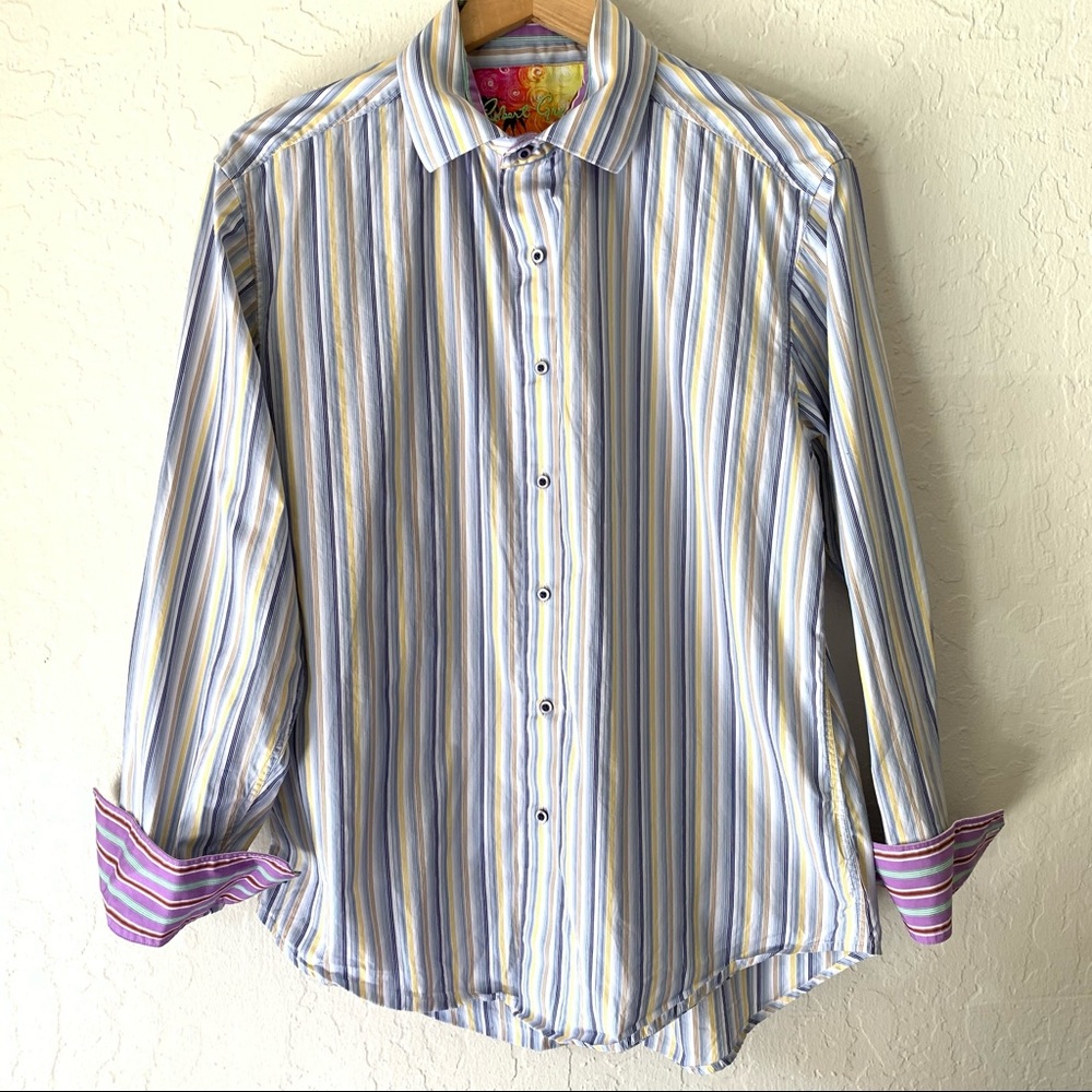 Robert Graham Long Sleeve Striped Button Up Shirt